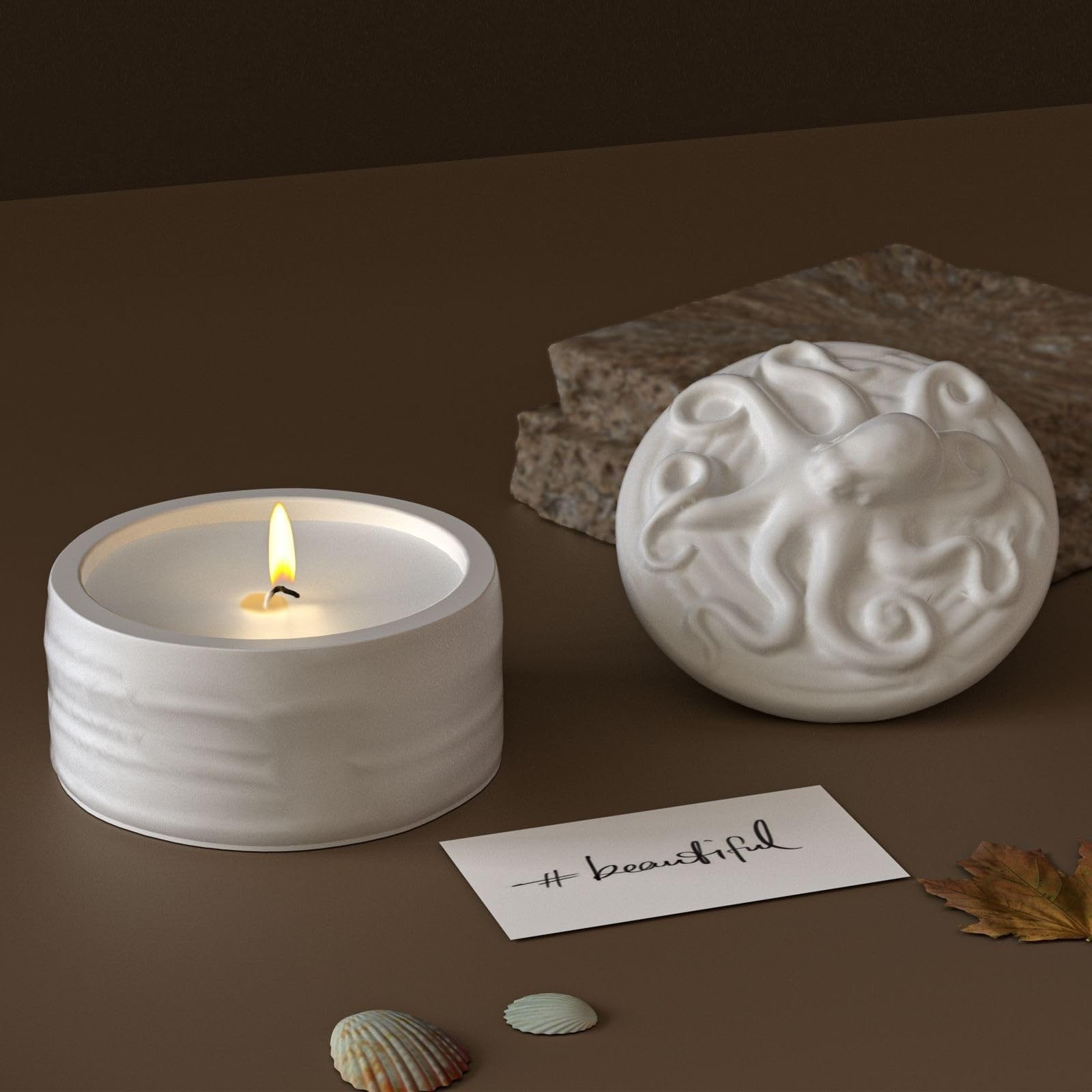 Octopus Lid Candle Jar Silicon - огляд і ціна Resin Ocean Wave Mold