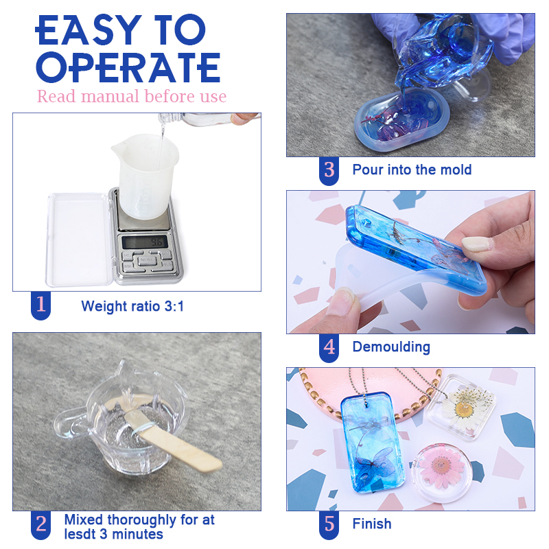 Epoxy Resin Kit Crystal Clear  - огляд і ціна Resin Ocean Wave Mold