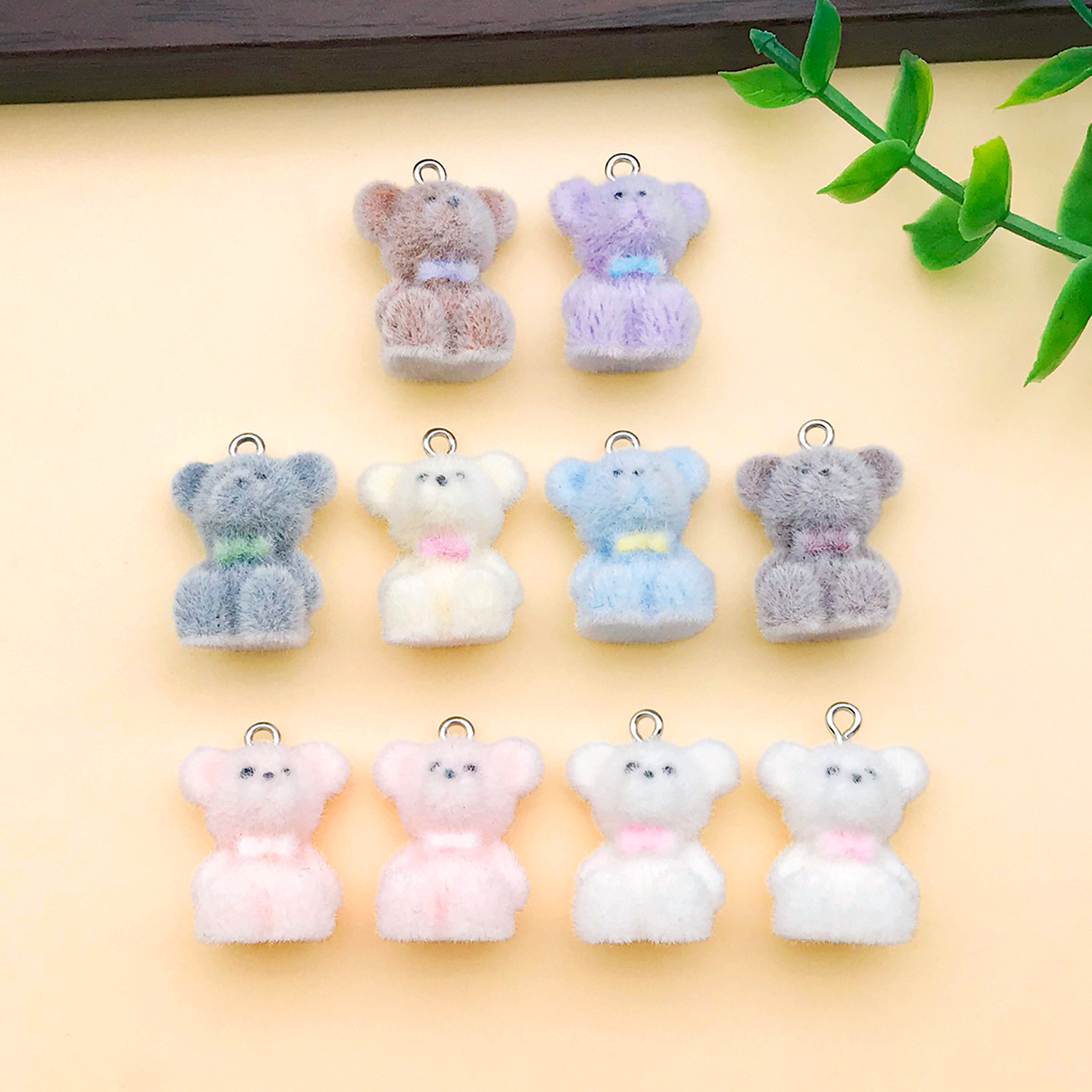 2/10pcs Resin Flocking Cute Li - огляд і ціна Resin Craft Supplies