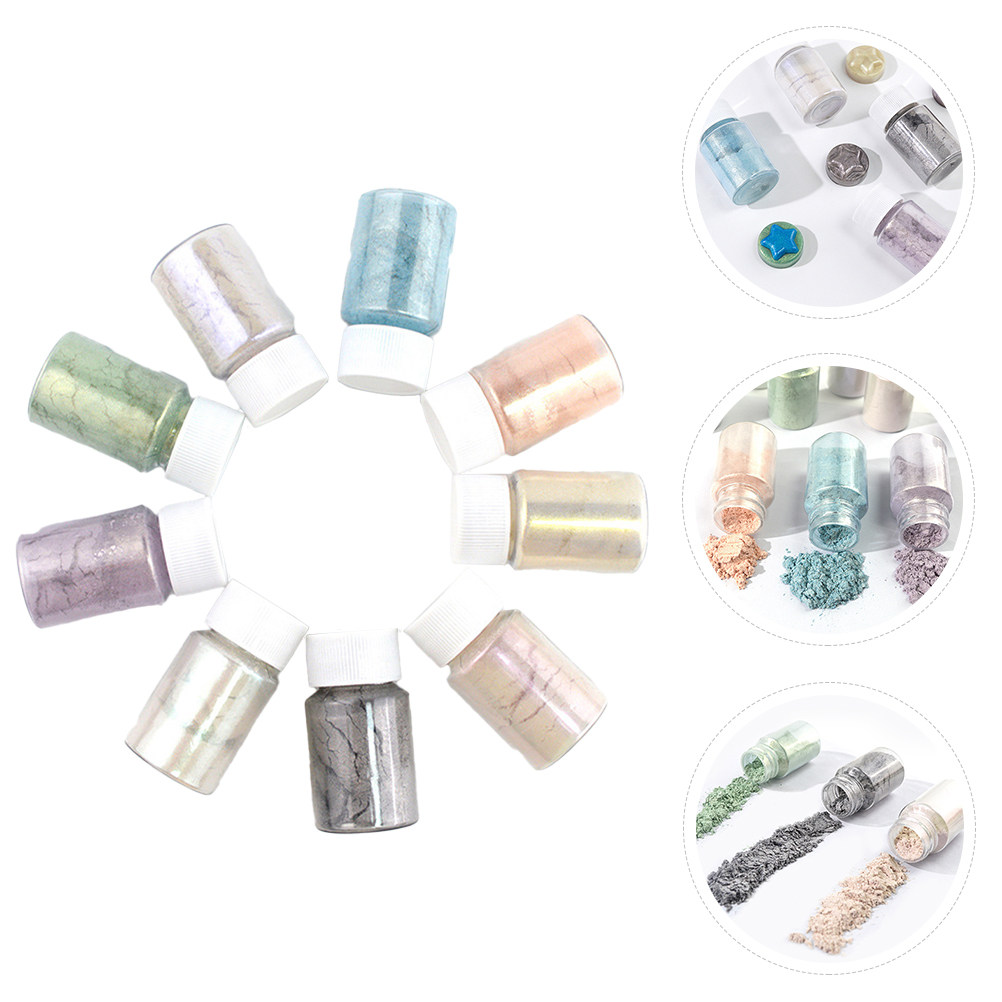 9Pcs Exquisite Mica Pigment Po - огляд і ціна Resin Pigment Set
