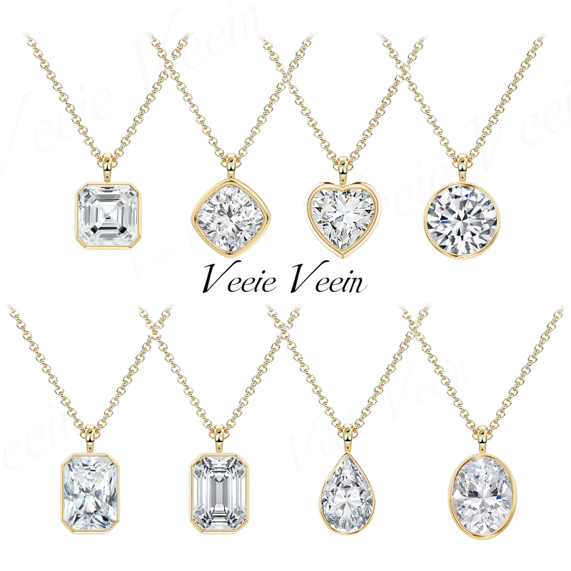 Veeie Veein Jewelry 3ct Irregu - огляд і ціна Bezels Set Pendant