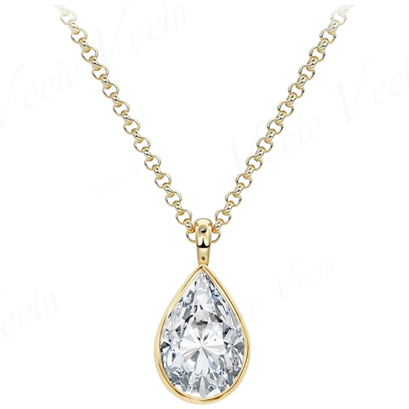 Veeie Veein Jewelry 3ct Irregu - огляд і ціна Bezels Set Pendant