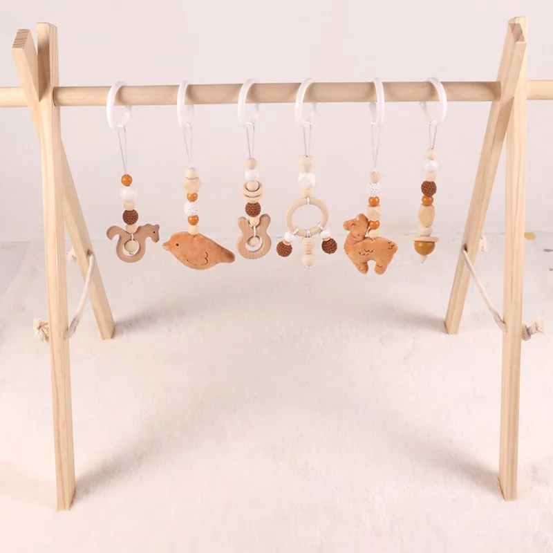 6Pcs Wooden Baby Toys Wooden B - огляд і ціна Wood Ring Blank