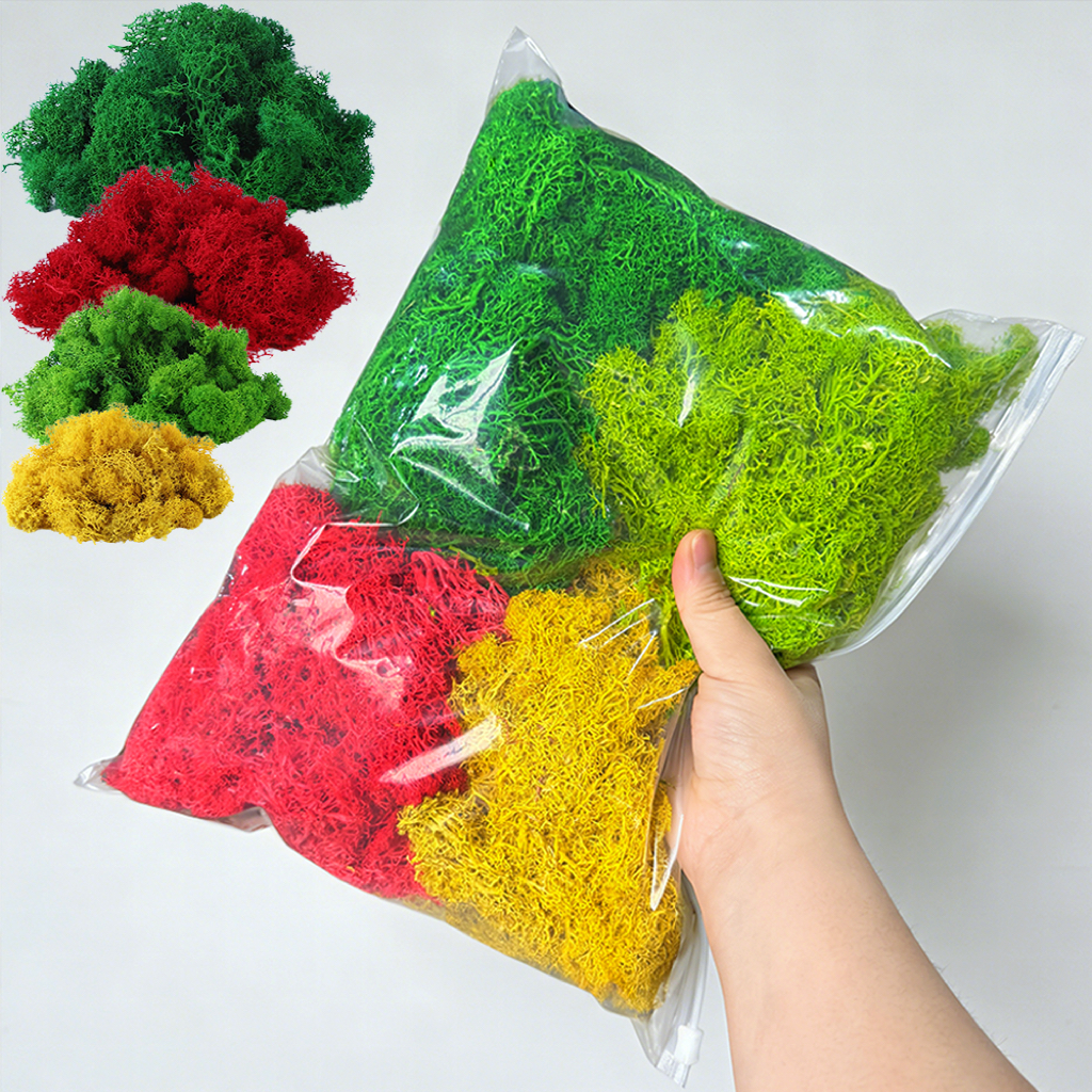 Mixed Colored Artificial Moss  - огляд і ціна Terrarium Moss Art