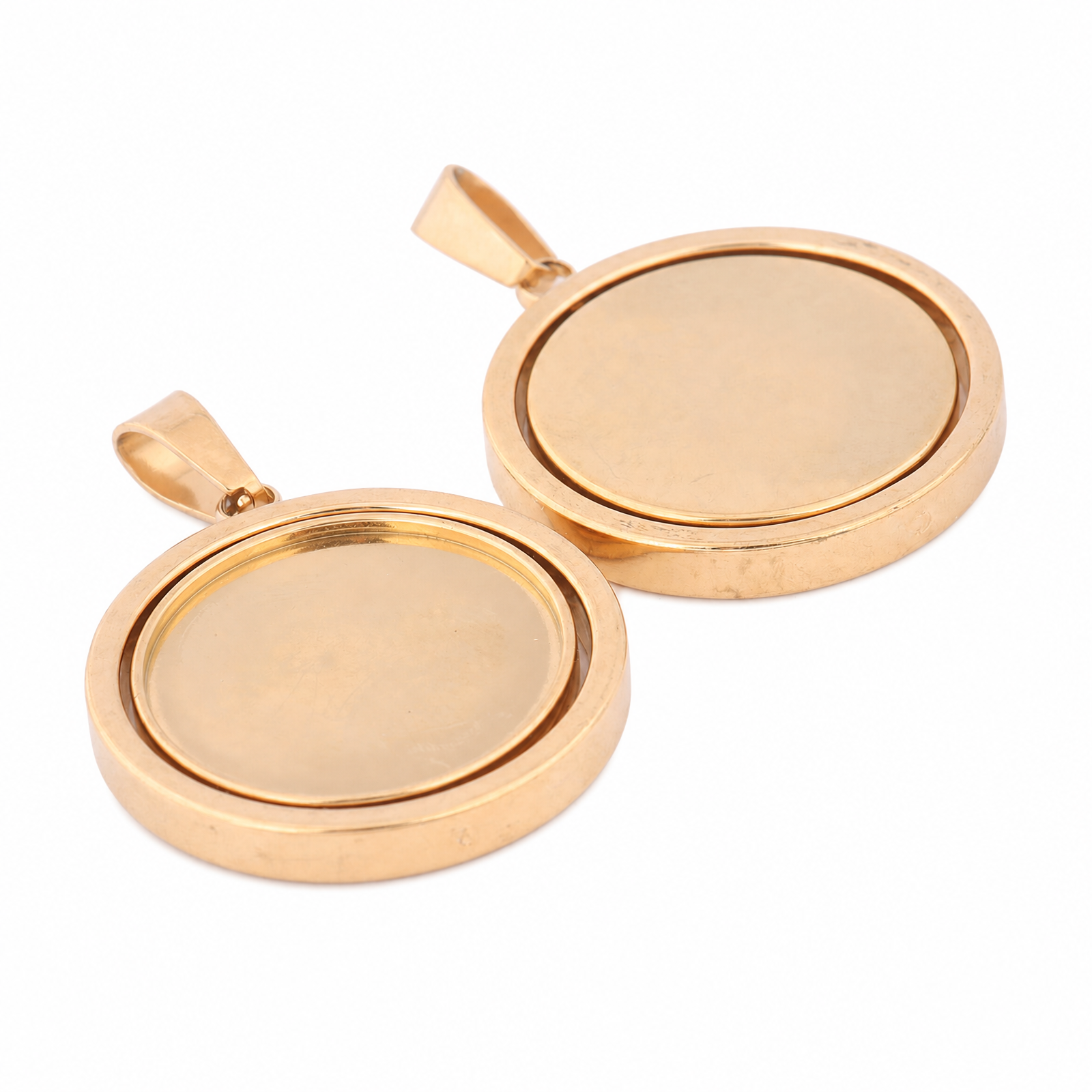 5pcs Stainless Steel Gold Plat - огляд і ціна Bezels Set Pendant