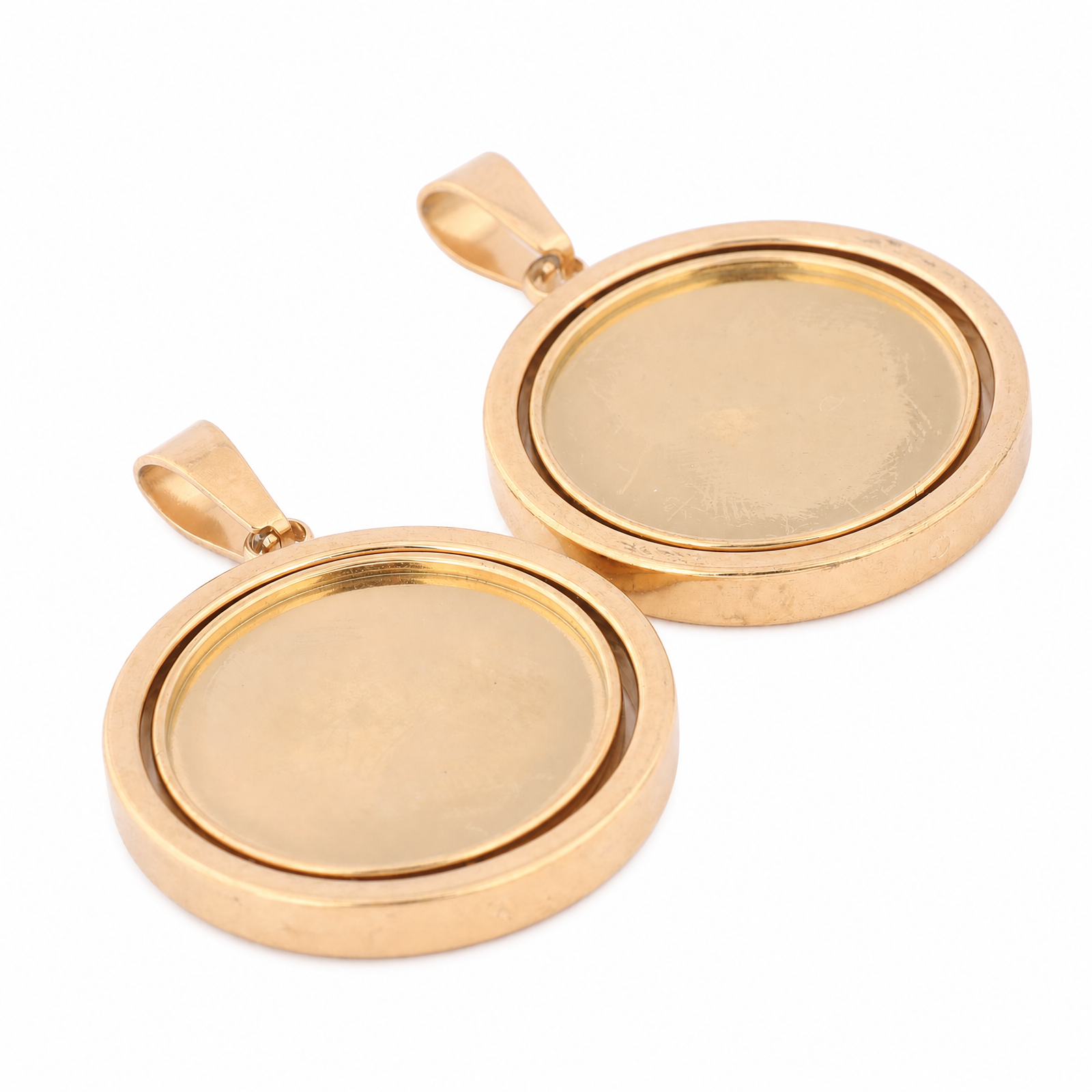 5pcs Stainless Steel Gold Plat - огляд і ціна Bezels Set Pendant