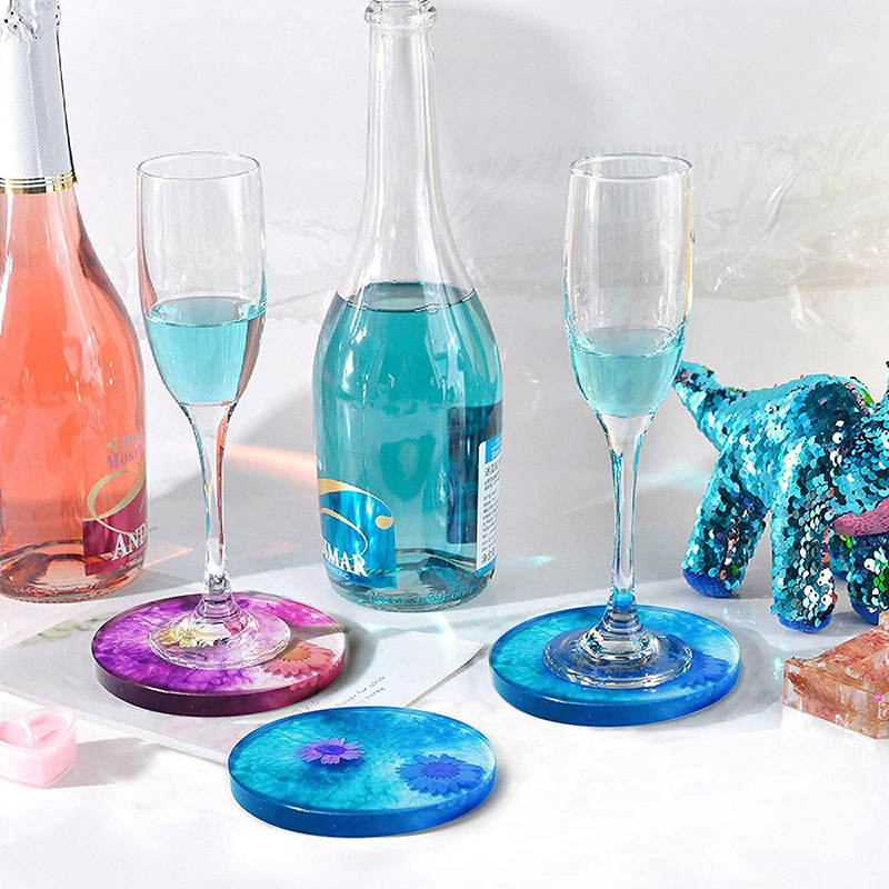 Round Square Coaster Silicone  - огляд і ціна Resin Ocean Wave Mold
