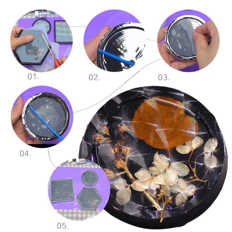 Holographic Silicone Inlay Rai - огляд і ціна Resin Ocean Wave Mold