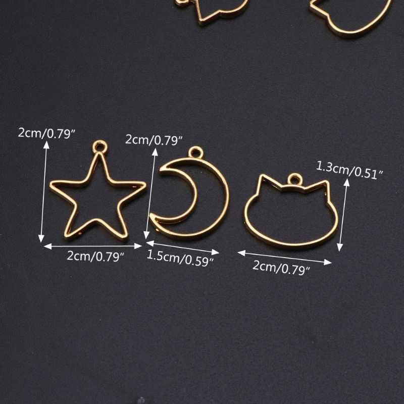 90 Pieces Mini Geometric Frame - огляд і ціна Bezels Set Pendant