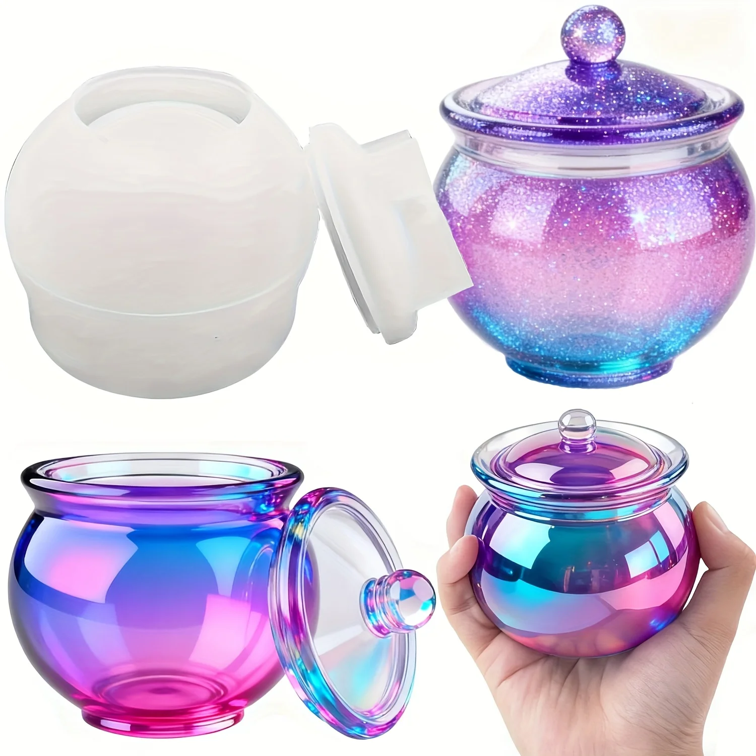1 set of round resin can molds - огляд і ціна Resin Jewelry Kit