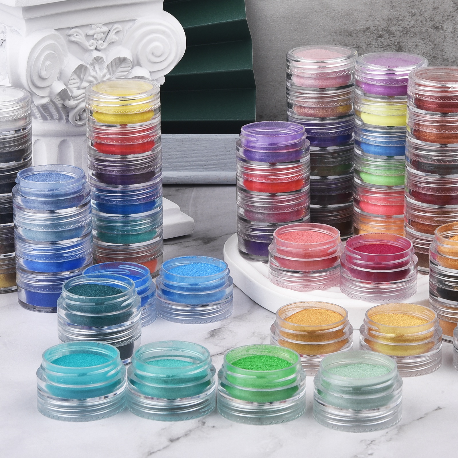 6 Colors/Set Pearlescent Powde - огляд і ціна Resin Pigment Set