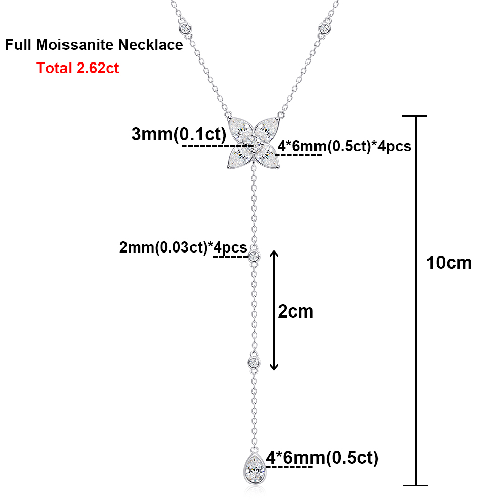 Bezel Set All Moissanite Penda - огляд і ціна Bezels Set Pendant
