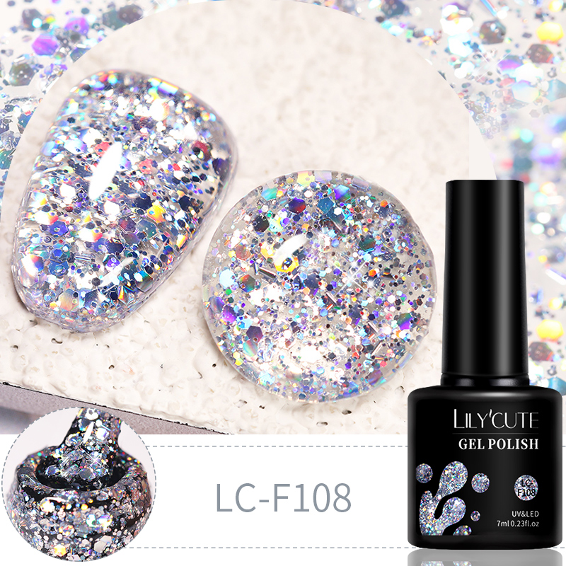 LILYCUTE 7ml 6Pcs/Set Glitter  - огляд і ціна Resin Glitter Pack