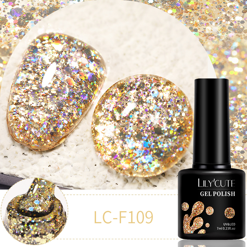 LILYCUTE 7ml 6Pcs/Set Glitter  - огляд і ціна Resin Glitter Pack