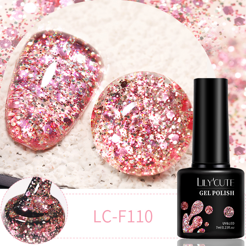 LILYCUTE 7ml 6Pcs/Set Glitter  - огляд і ціна Resin Glitter Pack