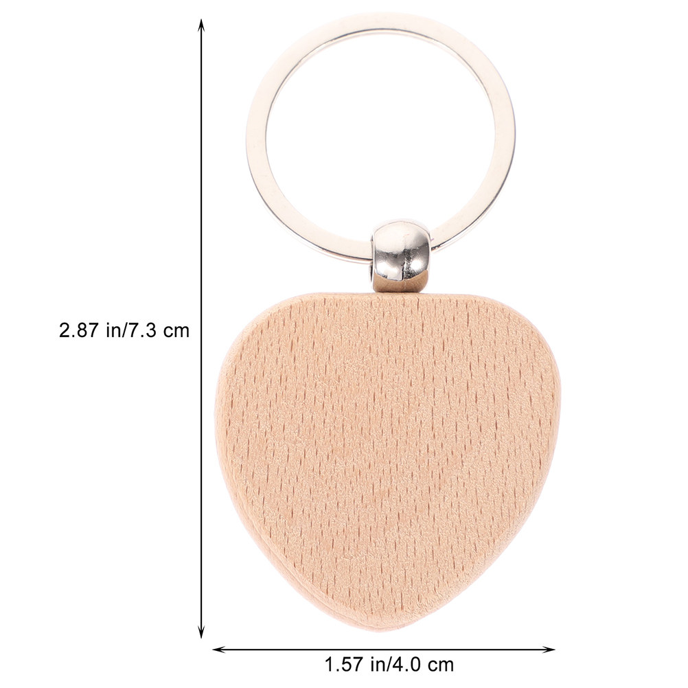 12Pcs Wooden Keychain Blanks S - огляд і ціна Wood Ring Blank