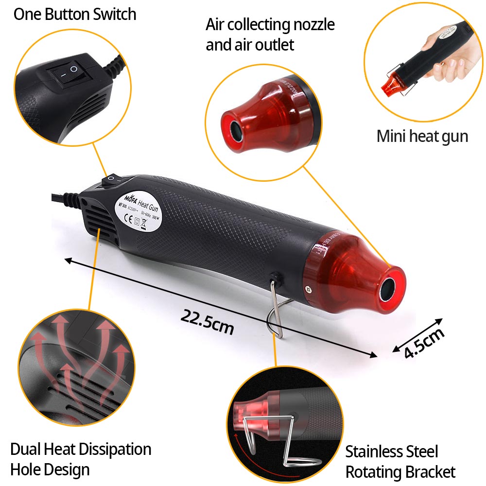 300W Hot Air Heat Gun Electric - огляд і ціна Heat Gun Small