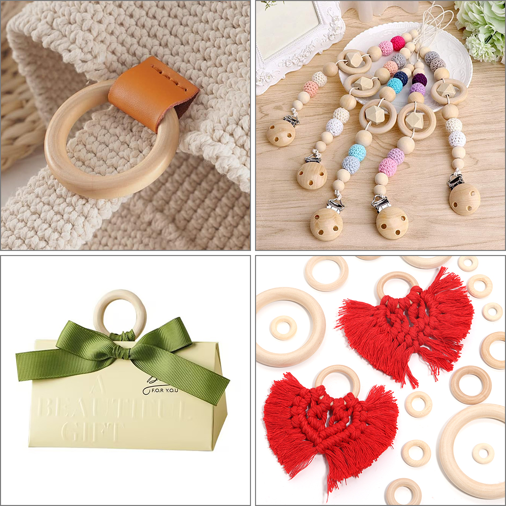 2-10pcs/lot Round Natural Wood - огляд і ціна Wood Ring Blank