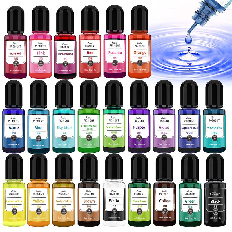 24 Color Art Ink Alcohol Resin - огляд і ціна Resin Dye Alcohol