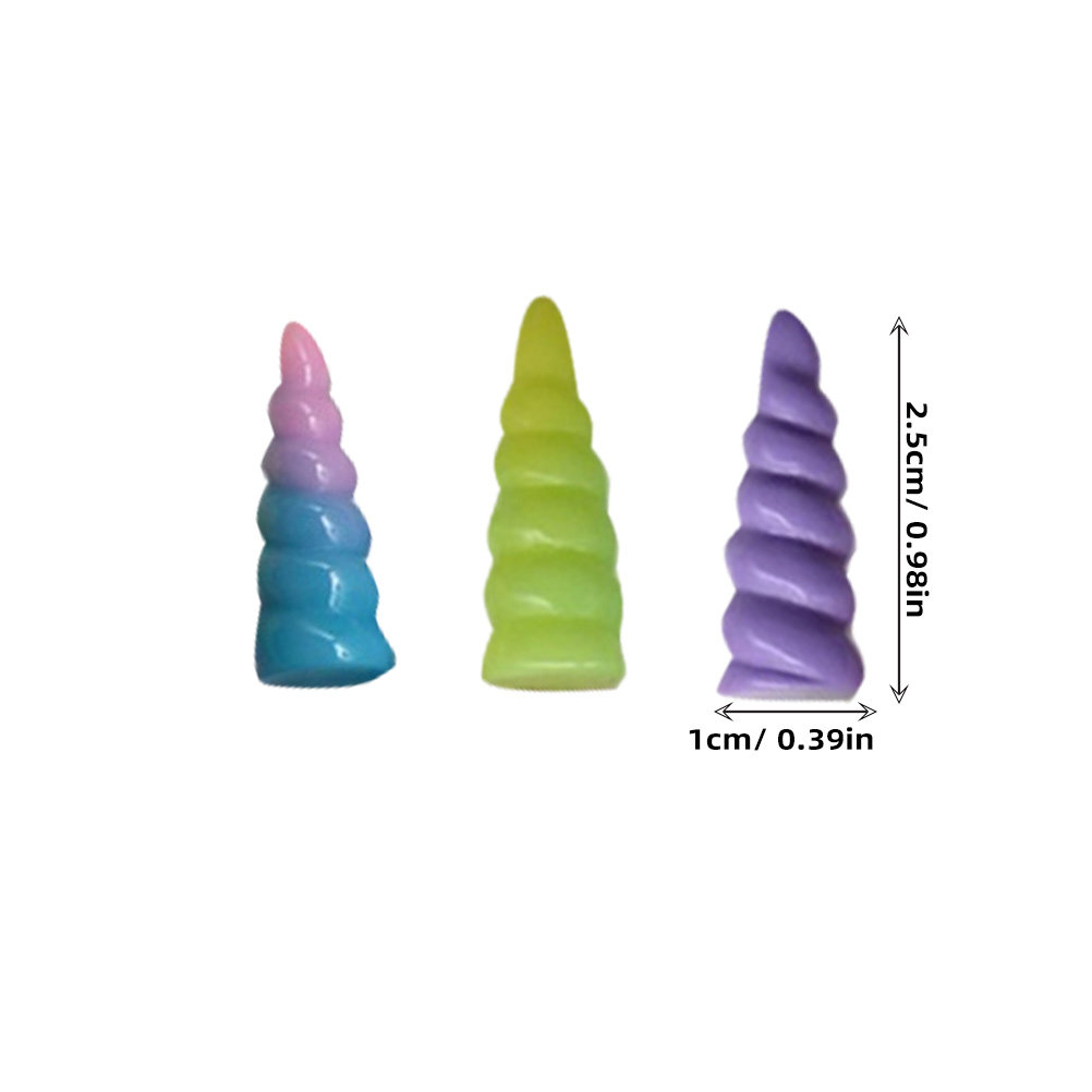 10Pcs Unicorn Horn Resin Spira - огляд і ціна Crafting Resin