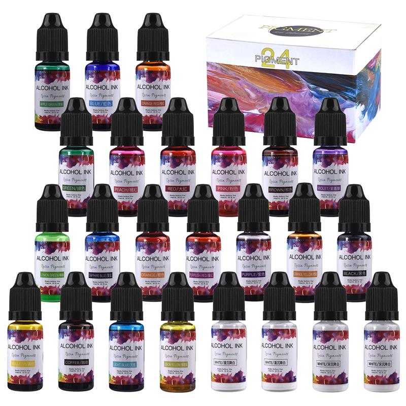 1 Set Epoxy Resin Pigment Kit  - огляд і ціна Resin Dye Alcohol